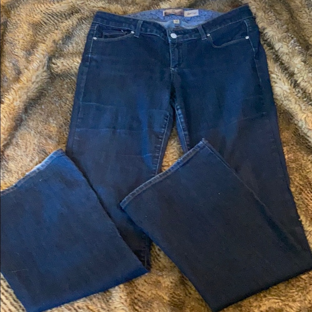 PAIGE Jeans Laurel Canyon 32 dark wash boot cut